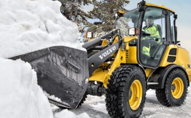 Volvo Compact Wheel Loader Snow Clearing